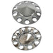 DURAFORCE Front Axle Cover Kit For Truck Spiked Chrome Thread-on Nut Covers 33 MM