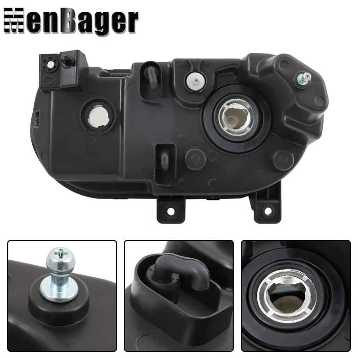 DURAFORCE For 2008-2012 2013 2014 Dodge Challenger Left&Right Side Halogen Headlights Assy