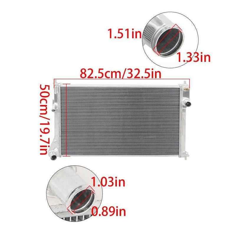 DURAFORCE 3Row Aluminum Radiator For Lincoln MKT 2010-2018 Ford Explorer 2011-2019 CU13185