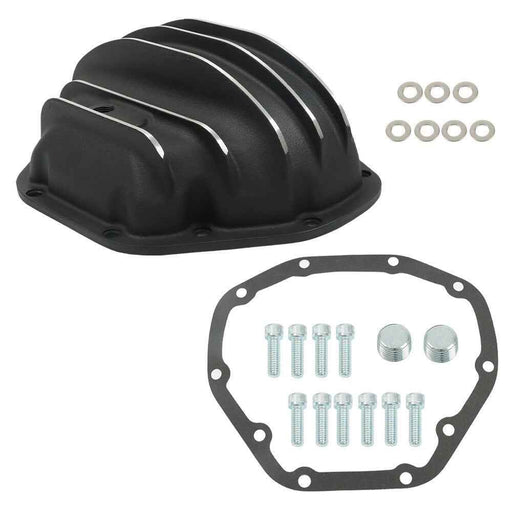 DURAFORCE Rear Black Differential Cover with Gasket for Ford Dodge GMC Dana 80 Aluminum