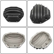 DURAFORCE Rear Black Differential Cover with Gasket for Ford Dodge GMC Dana 80 Aluminum