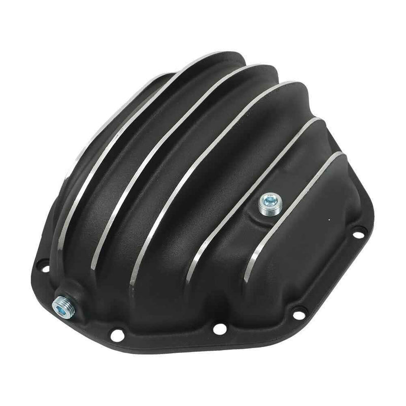 DURAFORCE Rear Black Differential Cover with Gasket for Ford Dodge GMC Dana 80 Aluminum