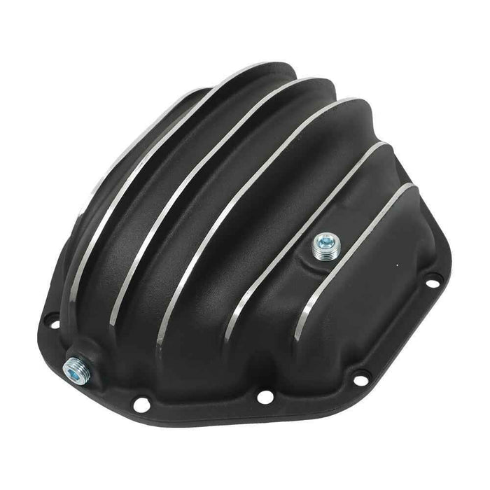 DURAFORCE Rear Black Differential Cover with Gasket for Ford Dodge GMC Dana 80 Aluminum