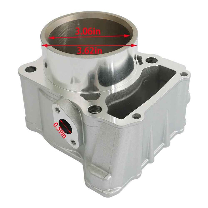 DURAFORCE 78mm Bore Cylinder Head Piston Kit Gasket Set For Kawasaki KLX300 1996-2007