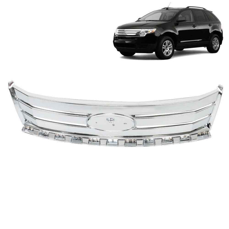 DURAFORCE For Ford Edge SE SLE 2007-2010 Front Upper Bumper Grille Grill Horizontal Billet