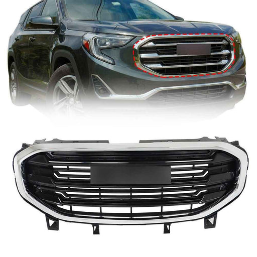 DURAFORCE For 2018-2020 2021 GMC Terrain Front Bumper Upper Grill Grille Plastic Balck