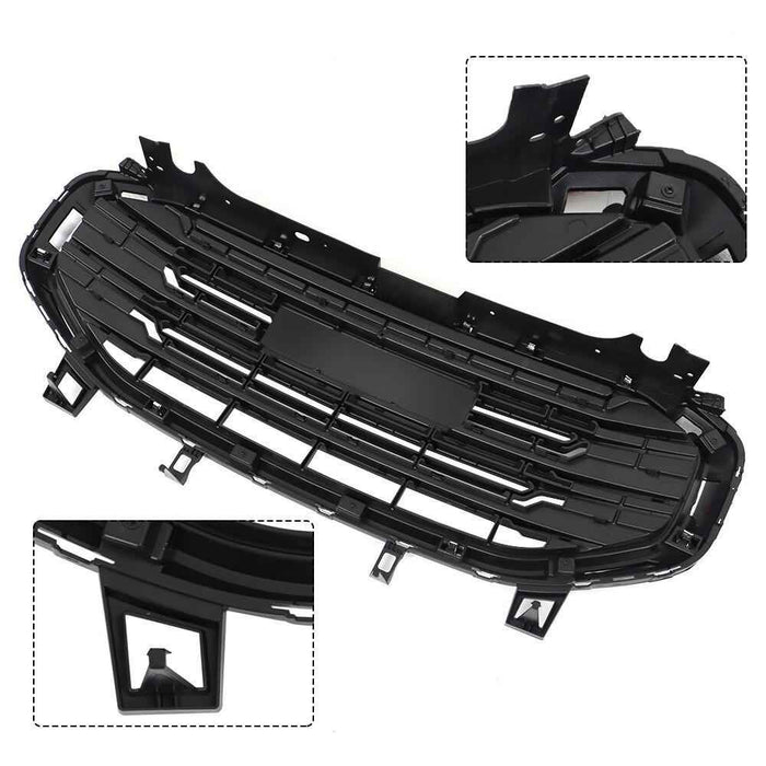 DURAFORCE For 2018-2020 2021 GMC Terrain Front Bumper Upper Grill Grille Plastic Balck