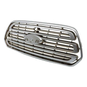 DURAFORCE Front Bumper Upper Grille Grill For 15-19 Ford Transit 150 250 350 Matte Chrome