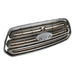 DURAFORCE Front Bumper Upper Grille Grill For 15-19 Ford Transit 150 250 350 Matte Chrome