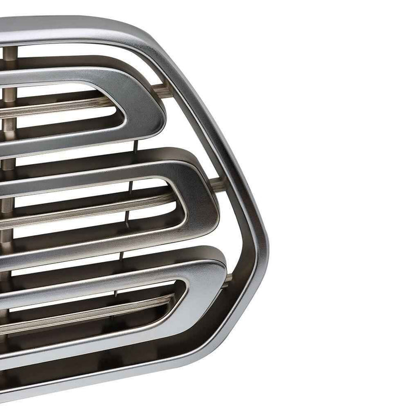DURAFORCE Front Bumper Upper Grille Grill For 15-19 Ford Transit 150 250 350 Matte Chrome