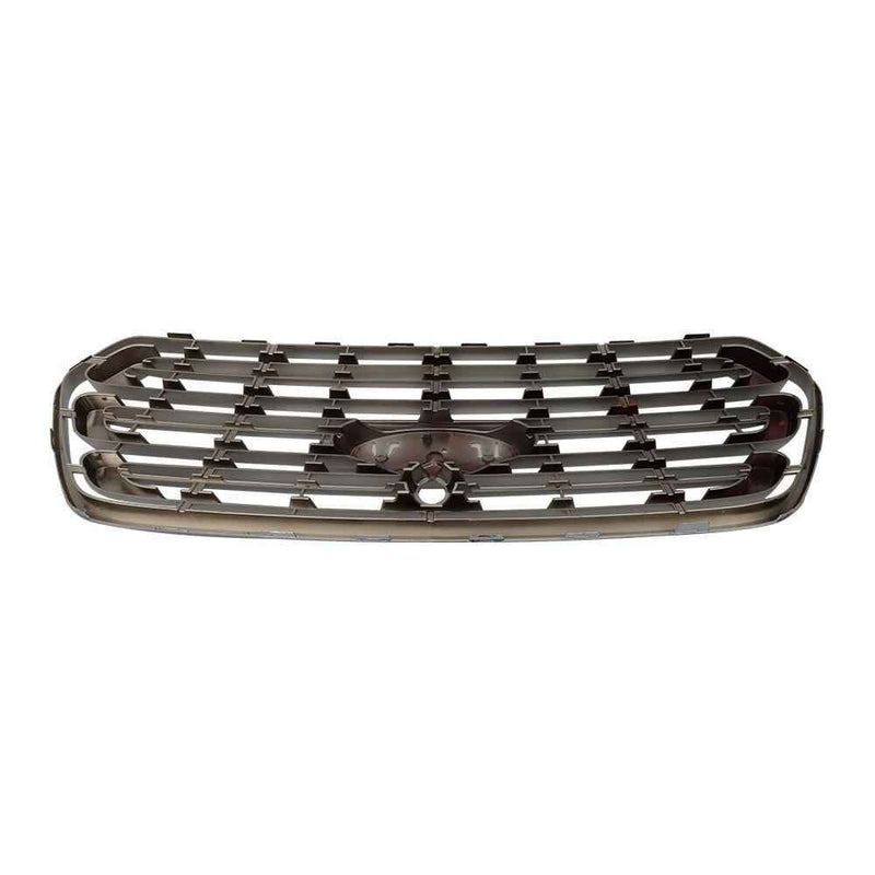 DURAFORCE Front Bumper Upper Grille Grill For 15-19 Ford Transit 150 250 350 Matte Chrome