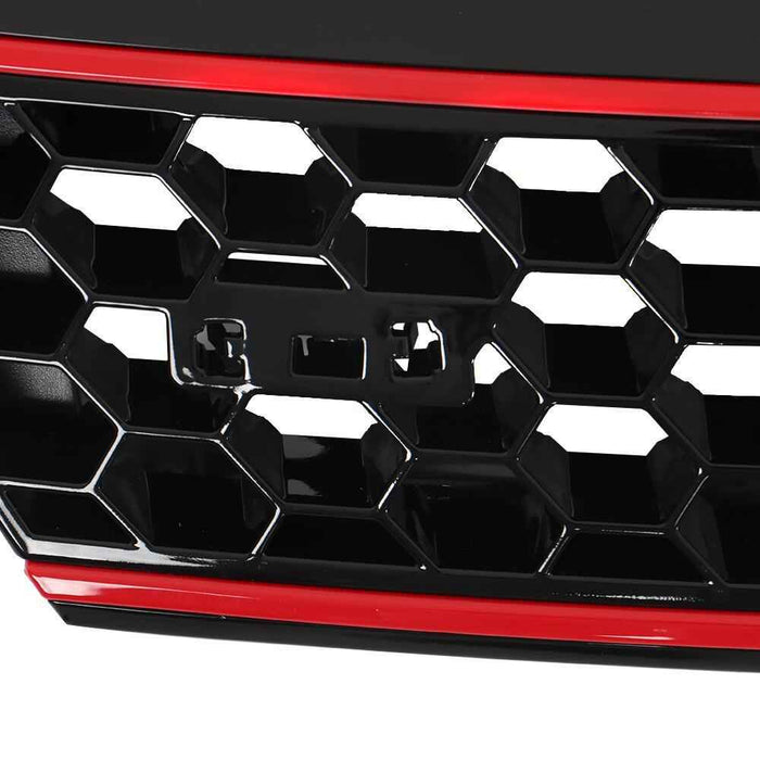 DURAFORCE Front Bumper Upper＆Lower Grille Kit W/Bezels Trim Grill For VW Jetta 2011-2014