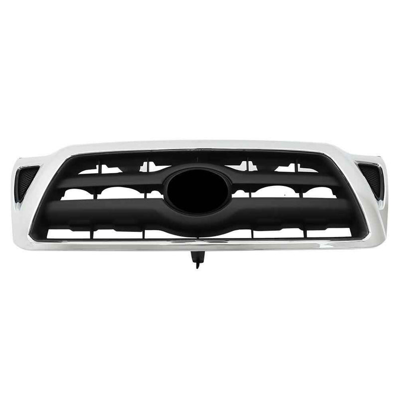 DURAFORCE Front Grille 5310004360 For 2005 2006-2011 Toyota Tacoma Chrome Plastic Grill