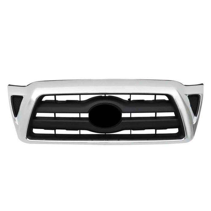 DURAFORCE Front Grille 5310004360 For 2005 2006-2011 Toyota Tacoma Chrome Plastic Grill