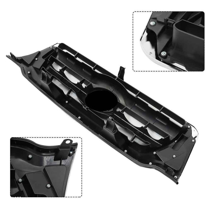 DURAFORCE Front Grille 5310004360 For 2005 2006-2011 Toyota Tacoma Chrome Plastic Grill