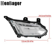 DURAFORCE For 2016-2017 Chevy Equinox Pair of Clear Lens LED w/DRL Fog Light Lamp Assembly
