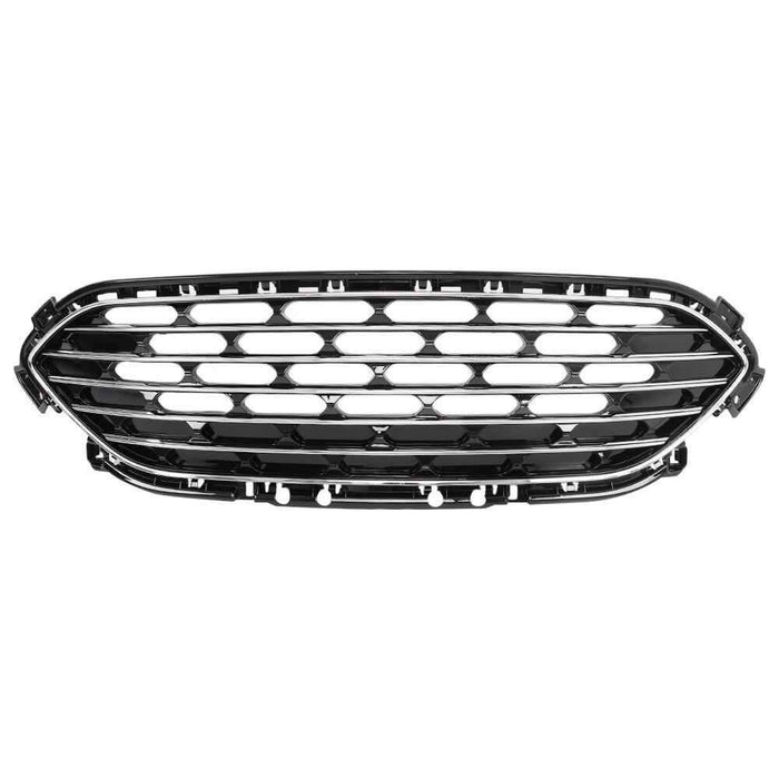 DURAFORCE Fit For 2020 2021 2022 Ford Escape Front Bumper Upper Grille Grill Black Chrome