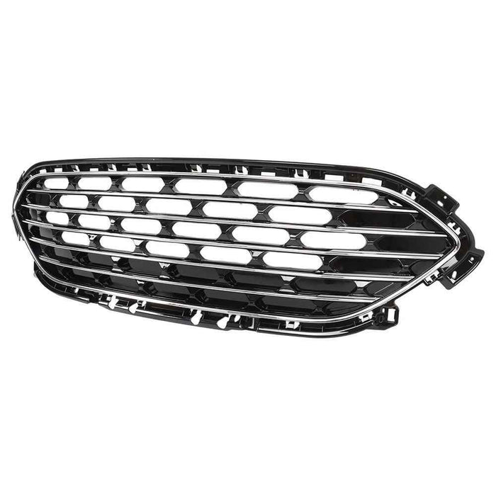 DURAFORCE Fit For 2020 2021 2022 Ford Escape Front Bumper Upper Grille Grill Black Chrome
