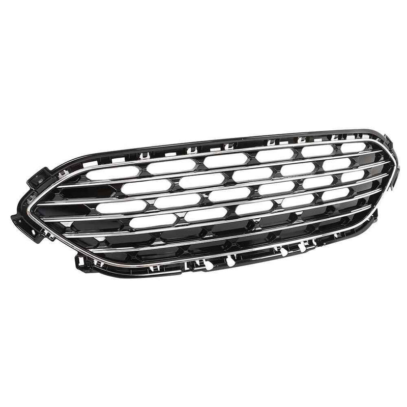 DURAFORCE Fit For 2020 2021 2022 Ford Escape Front Bumper Upper Grille Grill Black Chrome