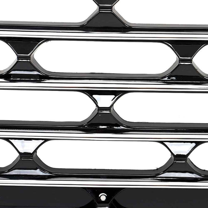 DURAFORCE Fit For 2020 2021 2022 Ford Escape Front Bumper Upper Grille Grill Black Chrome