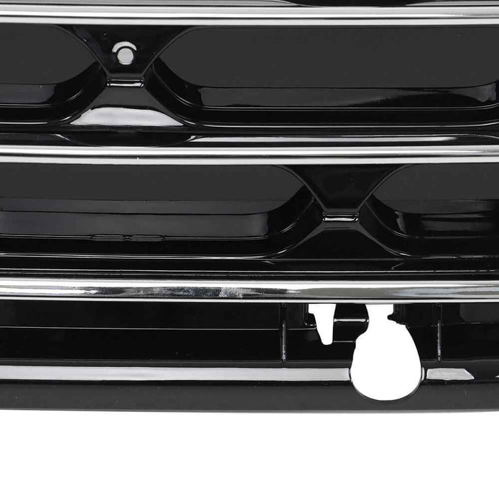 DURAFORCE Fit For 2020 2021 2022 Ford Escape Front Bumper Upper Grille Grill Black Chrome