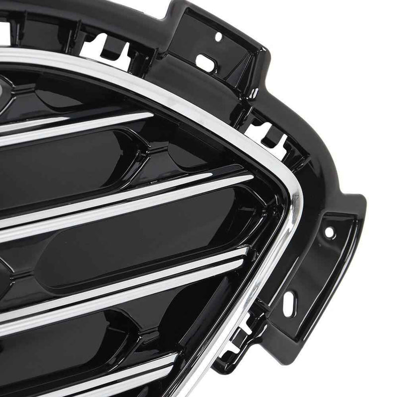 DURAFORCE Fit For 2020 2021 2022 Ford Escape Front Bumper Upper Grille Grill Black Chrome