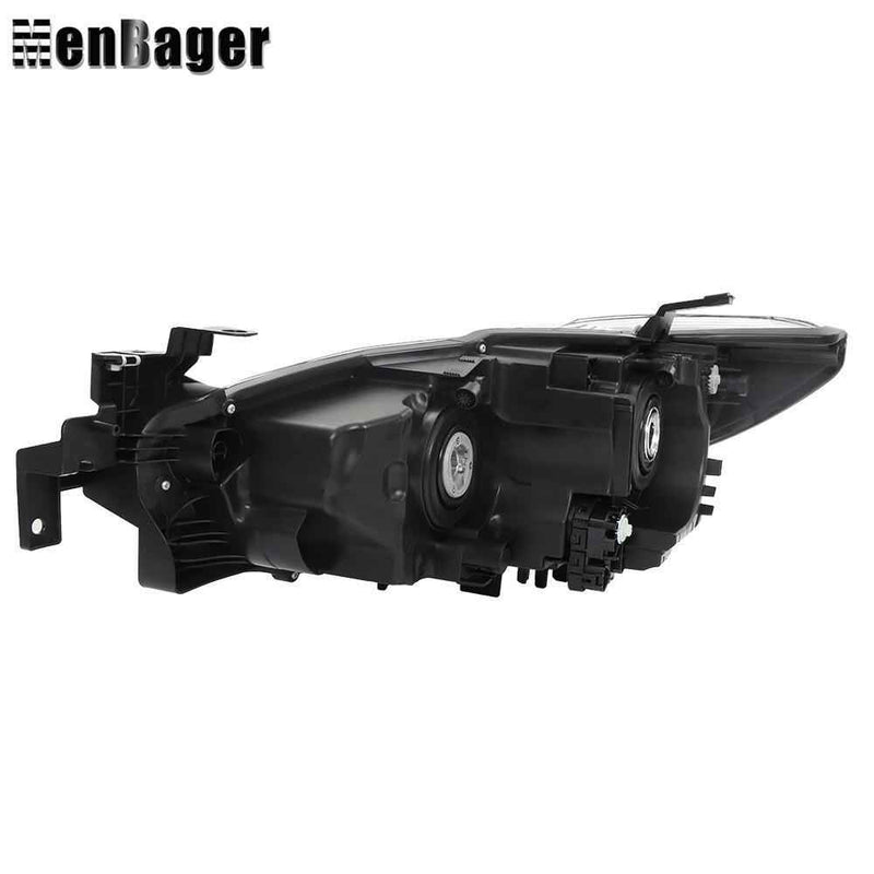 DURAFORCE Headlamp For 2014 2015 2016 2017 Mazda 6 Halogen Headlight Passenger Side Black