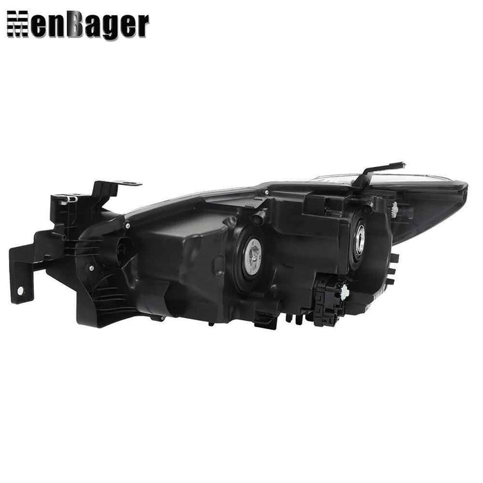 DURAFORCE Headlamp For 2014 2015 2016 2017 Mazda 6 Halogen Headlight Passenger Side Black