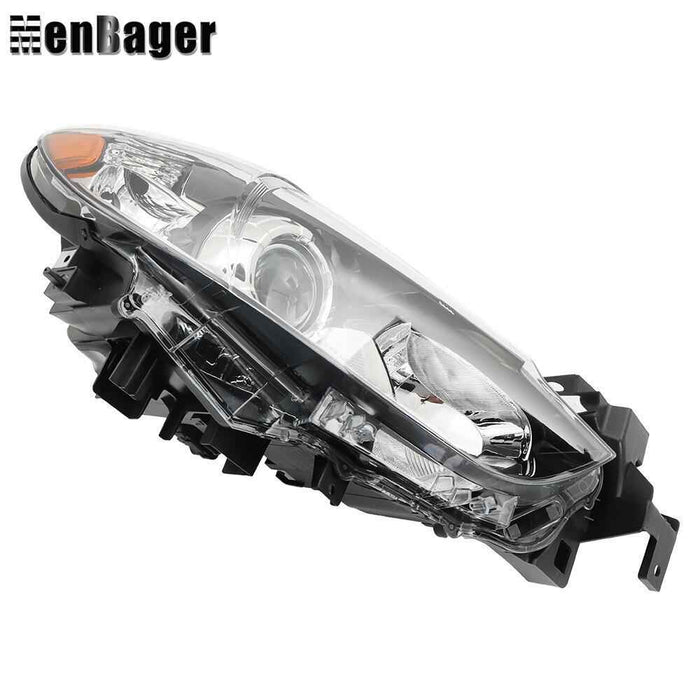 DURAFORCE Headlamp For 2014 2015 2016 2017 Mazda 6 Halogen Headlight Passenger Side Black