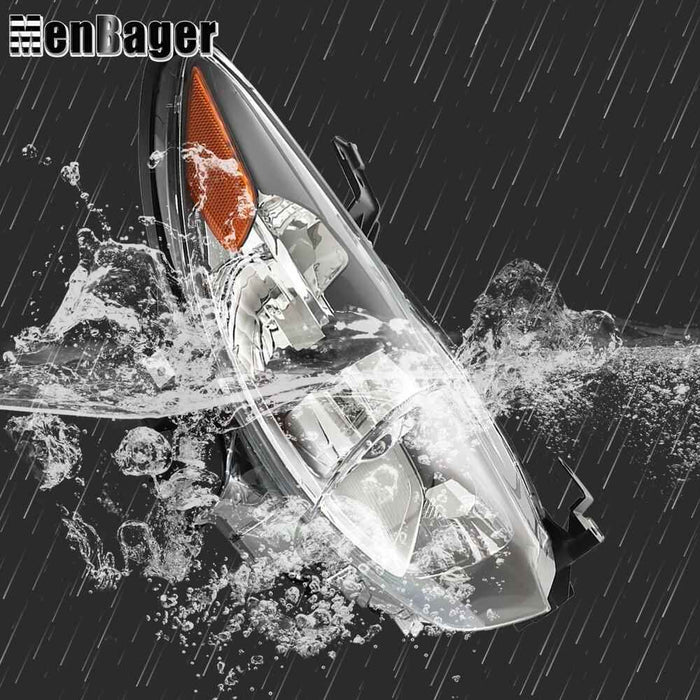 DURAFORCE Headlamp For 2014 2015 2016 2017 Mazda 6 Halogen Headlight Passenger Side Black