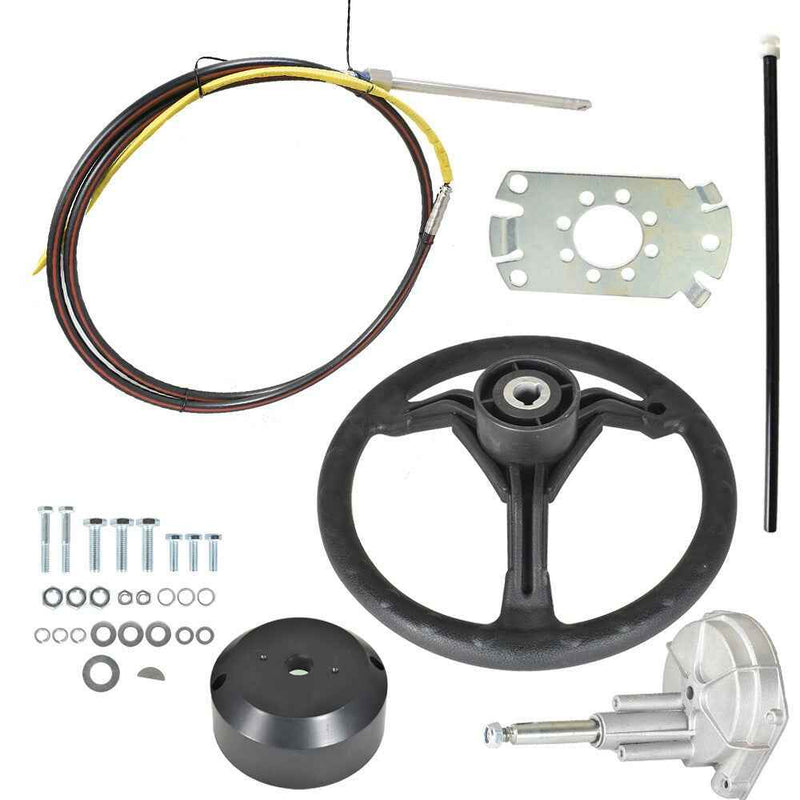DURAFORCE Unused Boat Cable W/ Wheel Engine Turbine Rotary Steering System 10FT SS13710