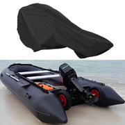 DURAFORCE 600D Black Boat Full Outboard Engine Cover Waterproof For 15-20HP Motor