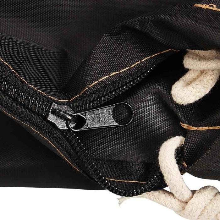 DURAFORCE 600D Black Boat Full Outboard Engine Cover Waterproof For 15-20HP Motor