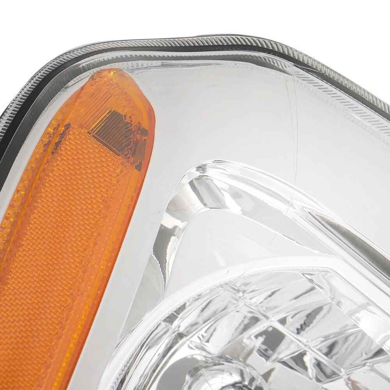 DURAFORCE Chrome Halogen Headlight Headlamp For 2012-2014 2015 Honda Pilot Left&Right Side