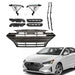 DURAFORCE Chrome Black Grill Complete For Hyundai Elantra 2019-20 Front Grille Fog Lights