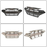 DURAFORCE Chrome Black Grill Complete For Hyundai Elantra 2019-20 Front Grille Fog Lights