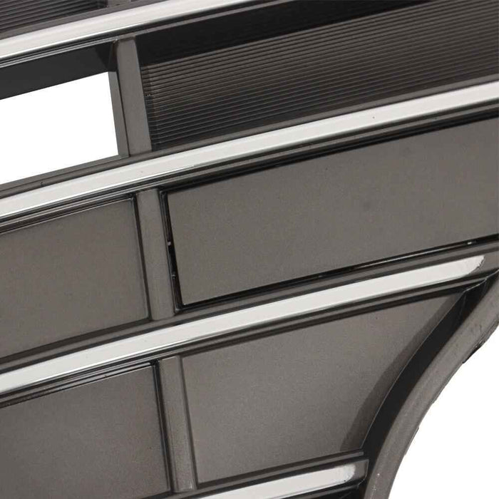 DURAFORCE Chrome Black Grill Complete For Hyundai Elantra 2019-20 Front Grille Fog Lights