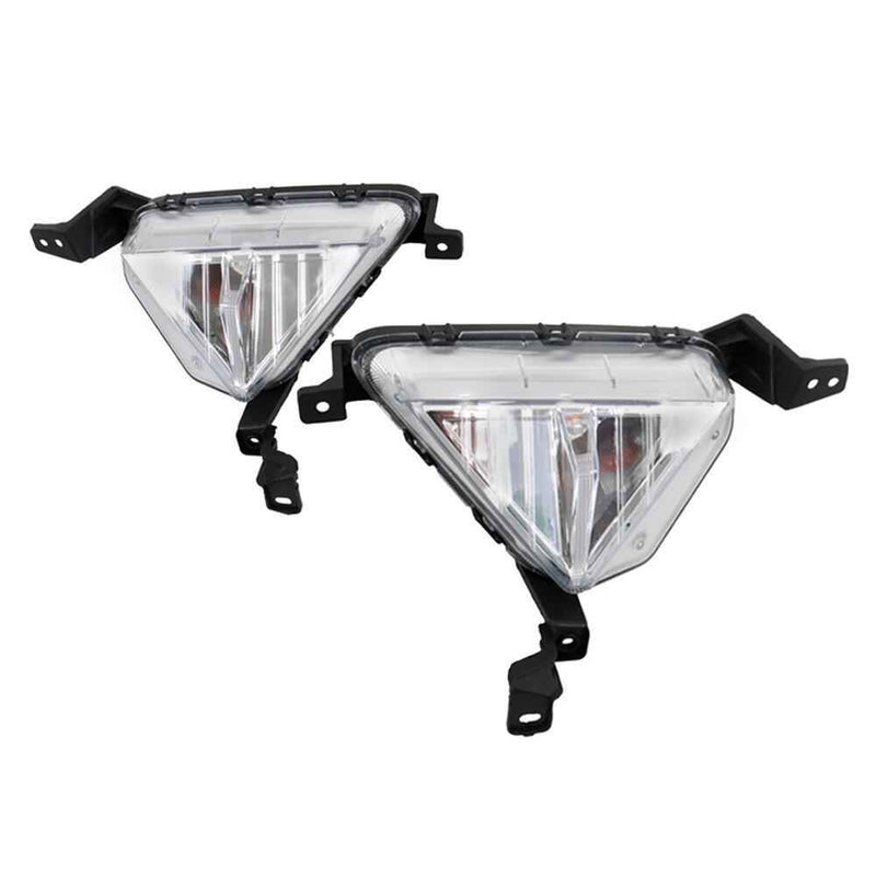 DURAFORCE Chrome Black Grill Complete For Hyundai Elantra 2019-20 Front Grille Fog Lights