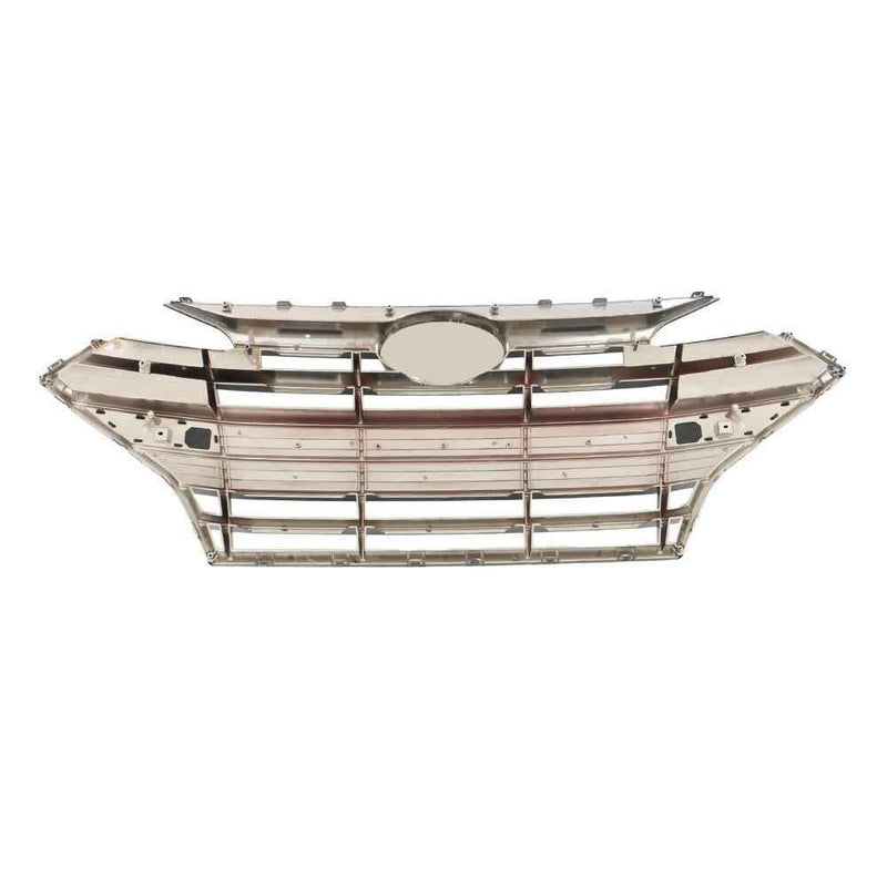 DURAFORCE Chrome Black Grill Complete For Hyundai Elantra 2019-20 Front Grille Fog Lights
