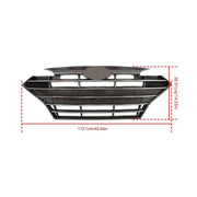 DURAFORCE Chrome Black Grill Complete For Hyundai Elantra 2019-20 Front Grille Fog Lights