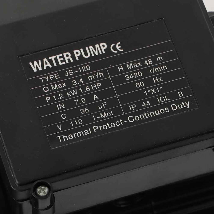 DURAFORCE 1.6 HP Shallow Well Jet Pump Heavy Duty Water Jet Pump 115V