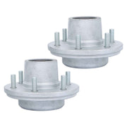 DURAFORCE 2PK Boat Trailer Galvanized Hubs 6 Lug 6 on 5.5" 15123×25580 Bearings For 6000Lb