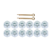 DURAFORCE 2PK Boat Trailer Galvanized Hubs 6 Lug 6 on 5.5" 15123×25580 Bearings For 6000Lb
