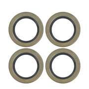 DURAFORCE 2PK Boat Trailer Galvanized Hubs 6 Lug 6 on 5.5" 15123×25580 Bearings For 6000Lb