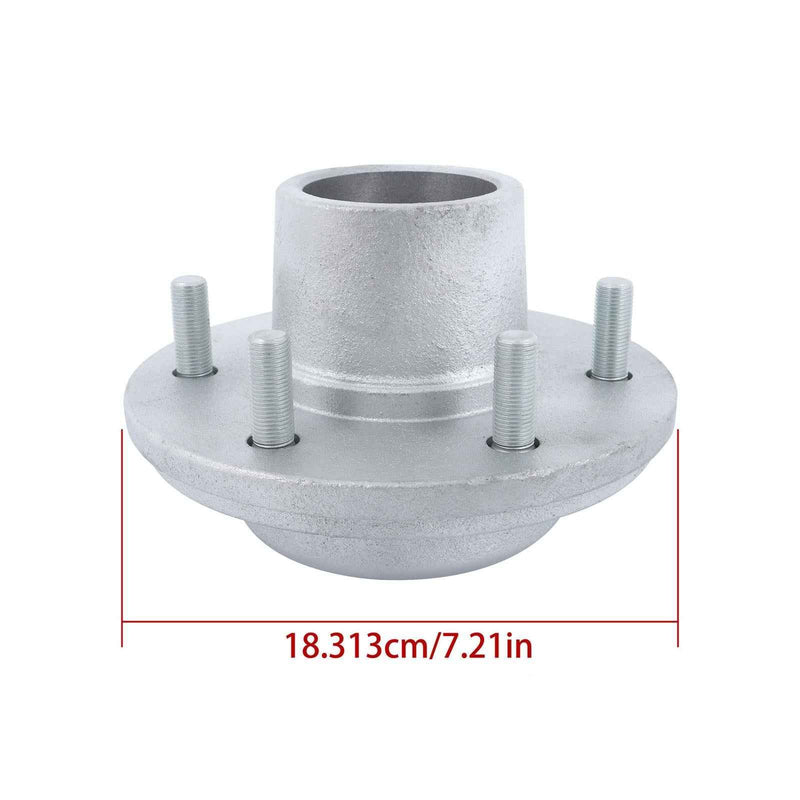 DURAFORCE 2PK Boat Trailer Galvanized Hubs 6 Lug 6 on 5.5" 15123×25580 Bearings For 6000Lb