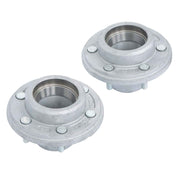 DURAFORCE 2PK Boat Trailer Galvanized Hubs 6 Lug 6 on 5.5" 15123×25580 Bearings For 6000Lb