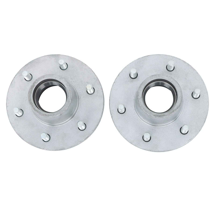 DURAFORCE 2PK Boat Trailer Galvanized Hubs 6 Lug 6 on 5.5" 15123×25580 Bearings For 6000Lb