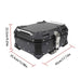 DURAFORCE Rear Top Case Luggage Tour Tail Tool Box Lock 22L Motorcycle Aluminum Trunk
