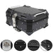 DURAFORCE Rear Top Case Luggage Tour Tail Tool Box Lock 22L Motorcycle Aluminum Trunk