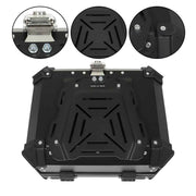 DURAFORCE Rear Top Case Luggage Tour Tail Tool Box Lock 22L Motorcycle Aluminum Trunk